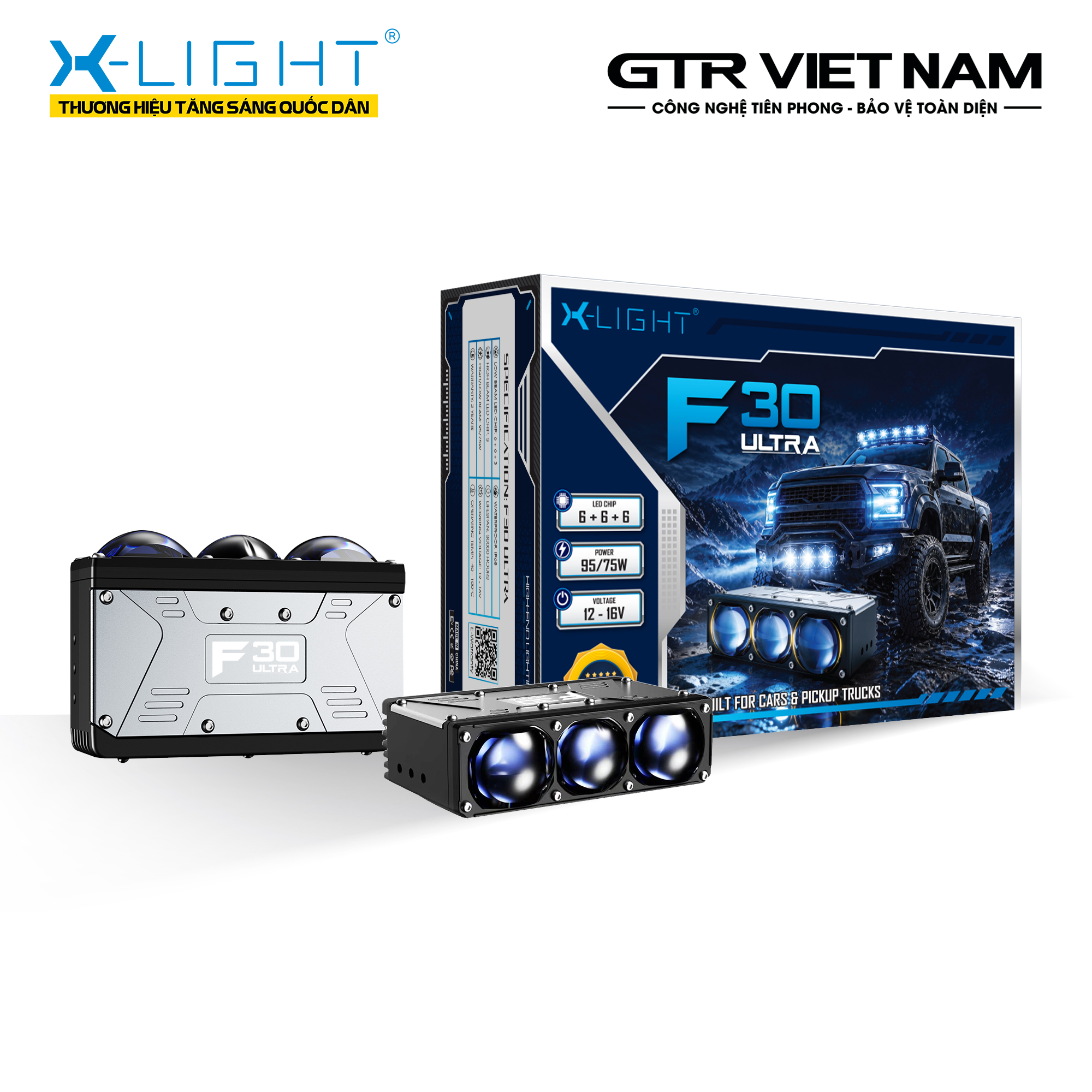 Đèn gầm lắp rời X-Light F30 Ultra